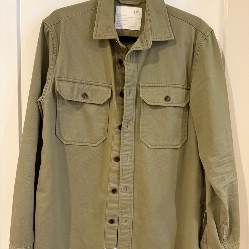 Banana Republic Green Lightweight Shirt Jacket